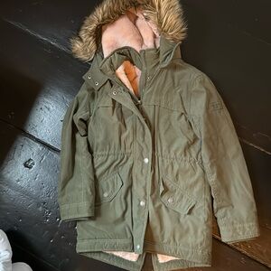 Abercrombie kids army green jacket